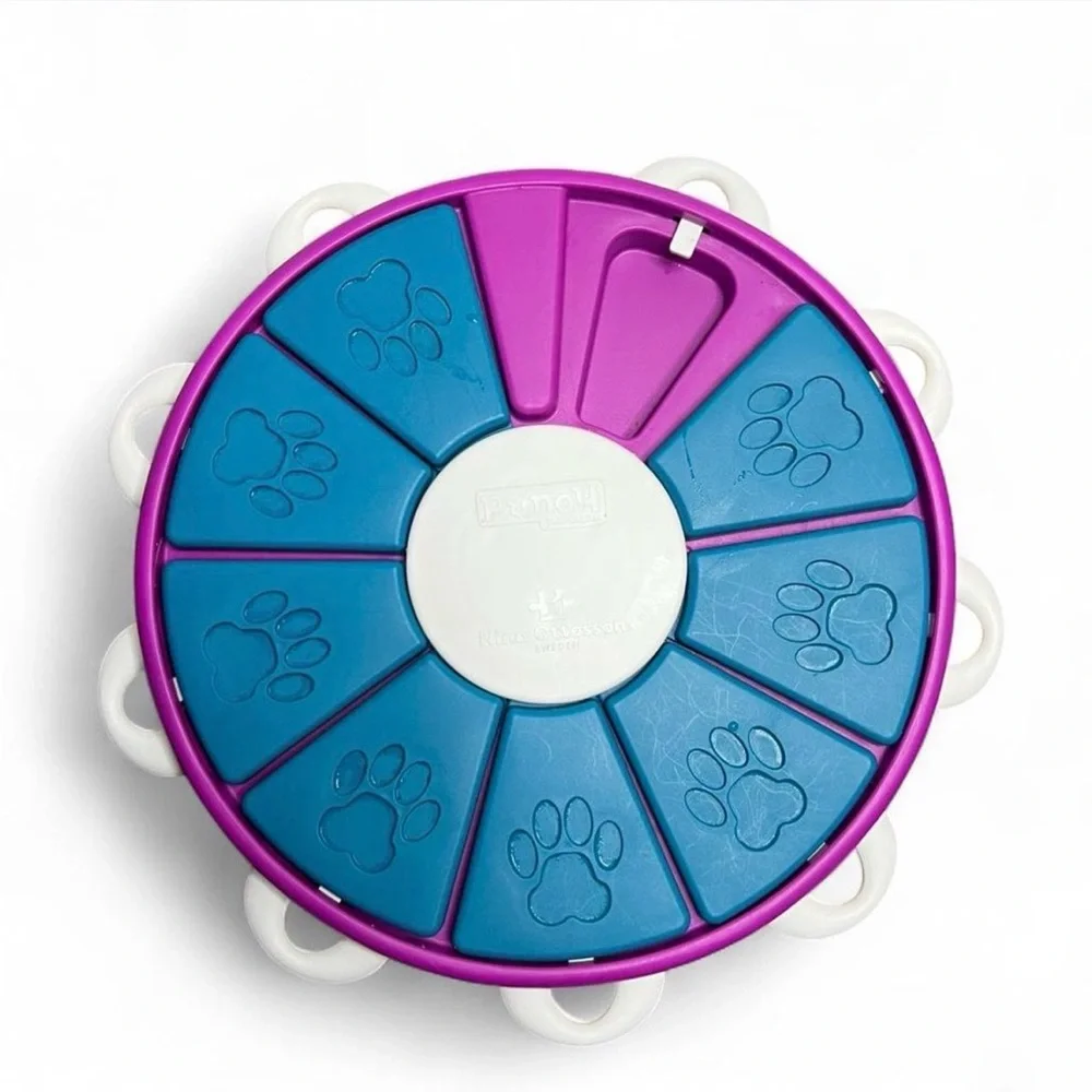 Dog Puzzle Toy Slow Feeder - Blue & Purple